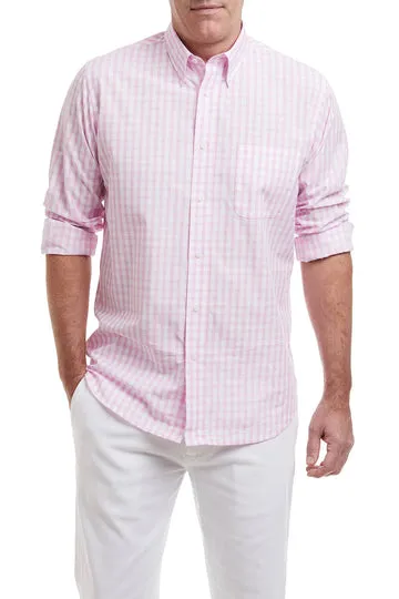 Castaway Chase Shirt Pink Beach Gingham sold by Murray's Toggery Shop