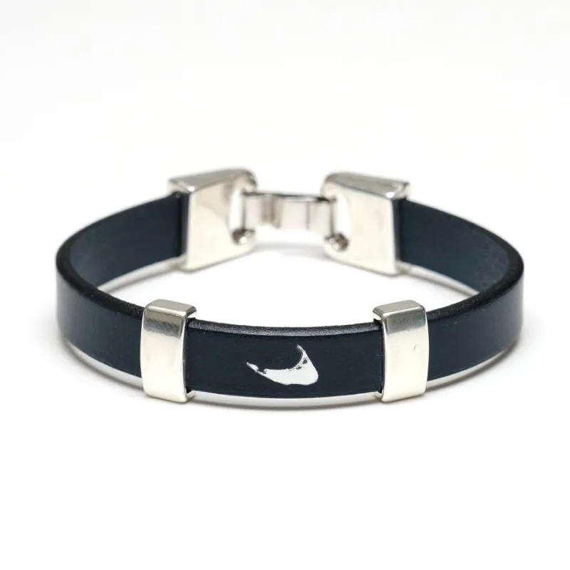 Allison Cole Sankaty Bracelet - Navy/Silver made by Murray's Toggery Shop