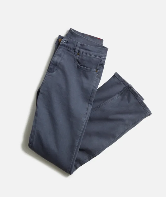 Marine Layer 5 Pocket Twill Pant- Slim Fit-midnight navy made by Marine Layer