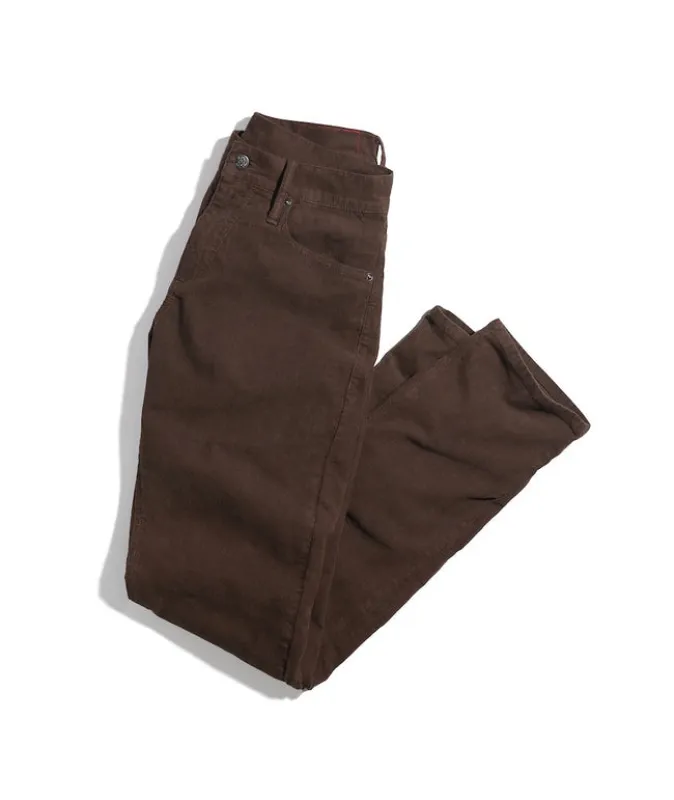 Marine Layer Slim Straight Cambridge Corduroy Pant - French Roast made by Marine Layer