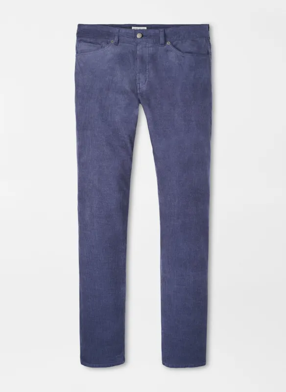 Peter Millar Superior Soft Corduroy Five-Pocket Pant-Astral Blue made by Peter Millar