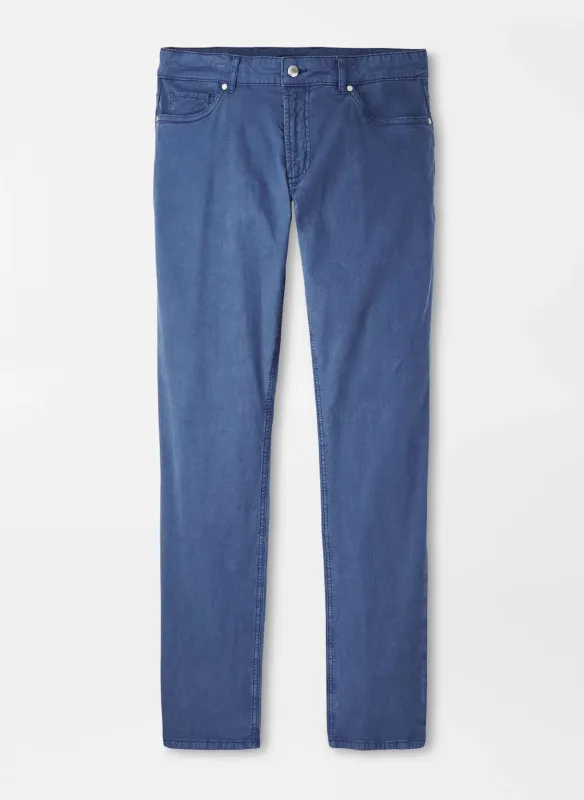 Peter Millar Wayfare Five-Pocket Pant-Riviera Blue made by Peter Millar