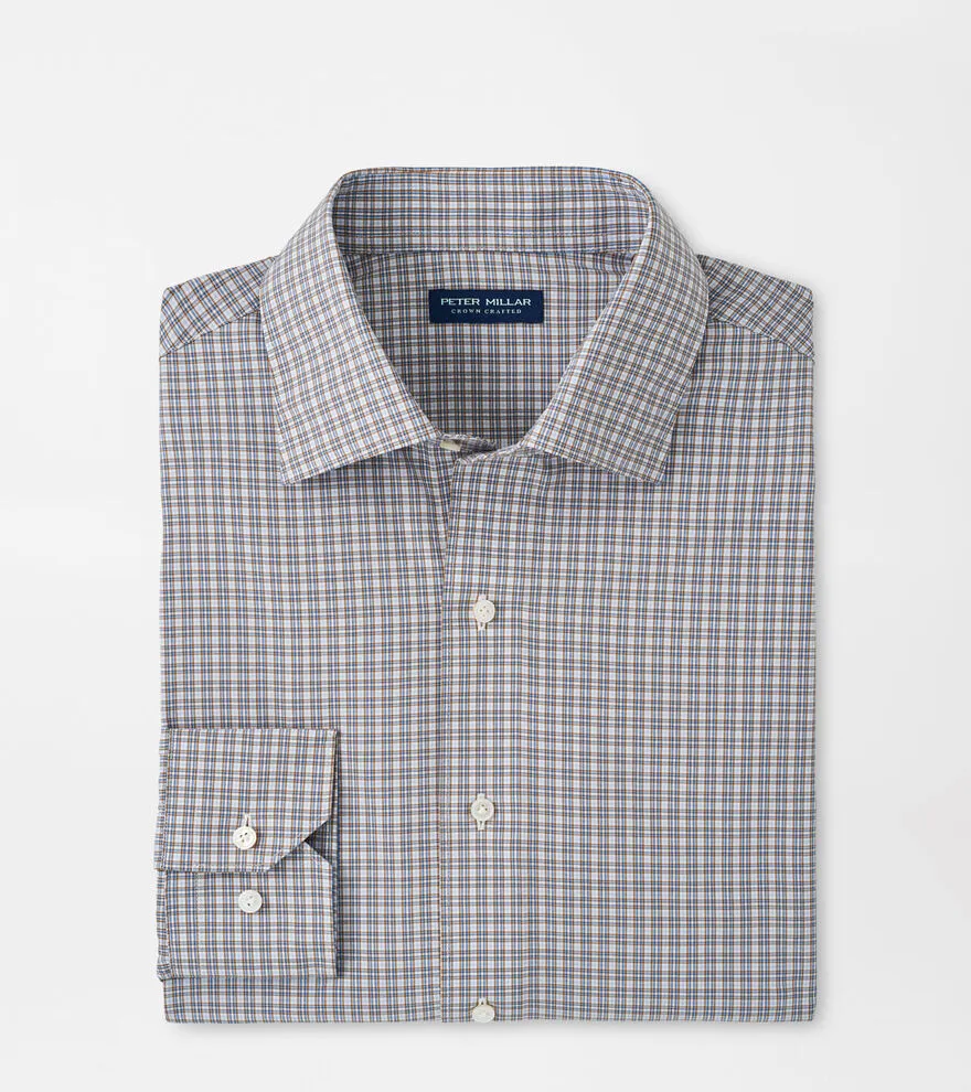 Peter Millar Wicklow Performance Poplin Sport Shirt-Tawny sold by Murray's Toggery Shop