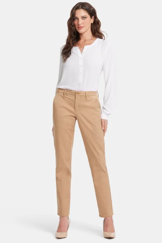 NYDJ Sheri Slim Trouser Pant Sand Dune made by NYDJ