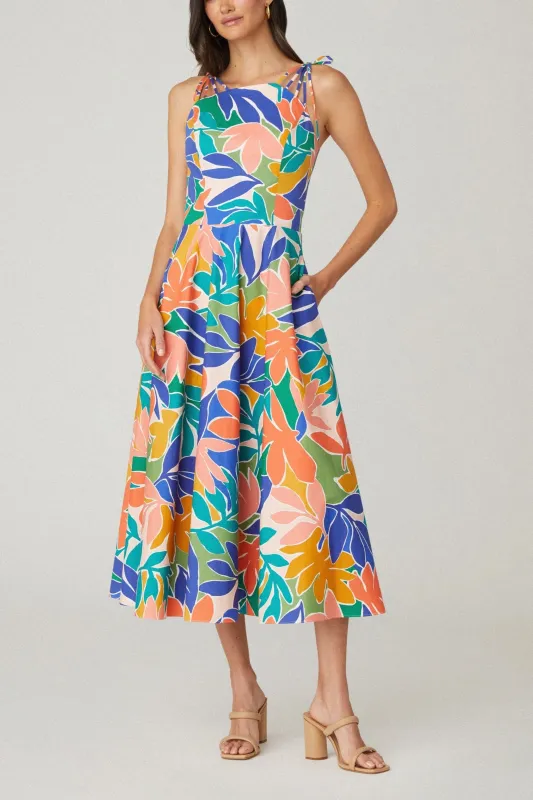 Shoshanna Willow Dress Sunburst Multi made by Shoshanna