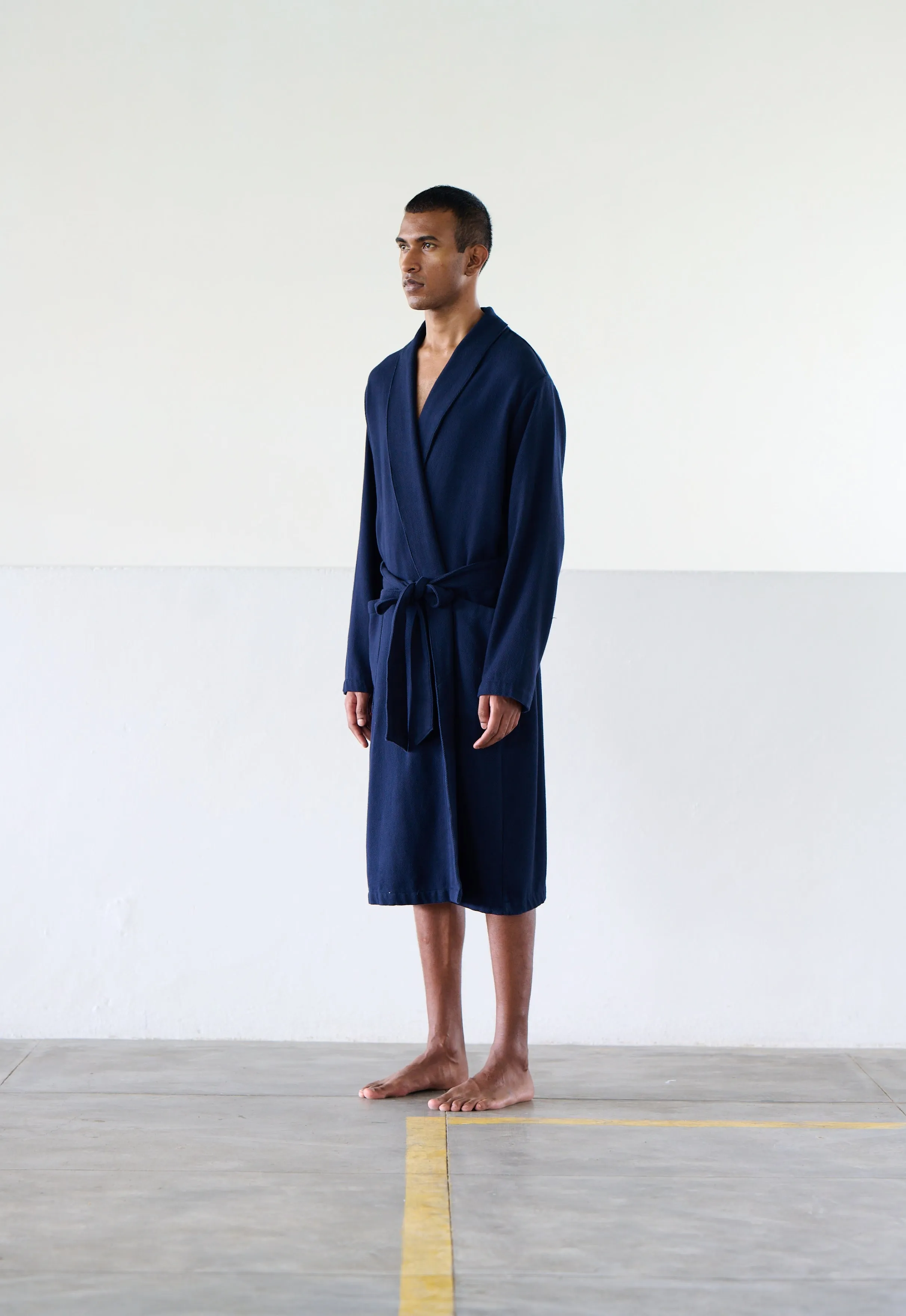Orignal Madras Trading Co. Navy Striped Robe sold by Murray's Toggery Shop product image thumbnail 3
