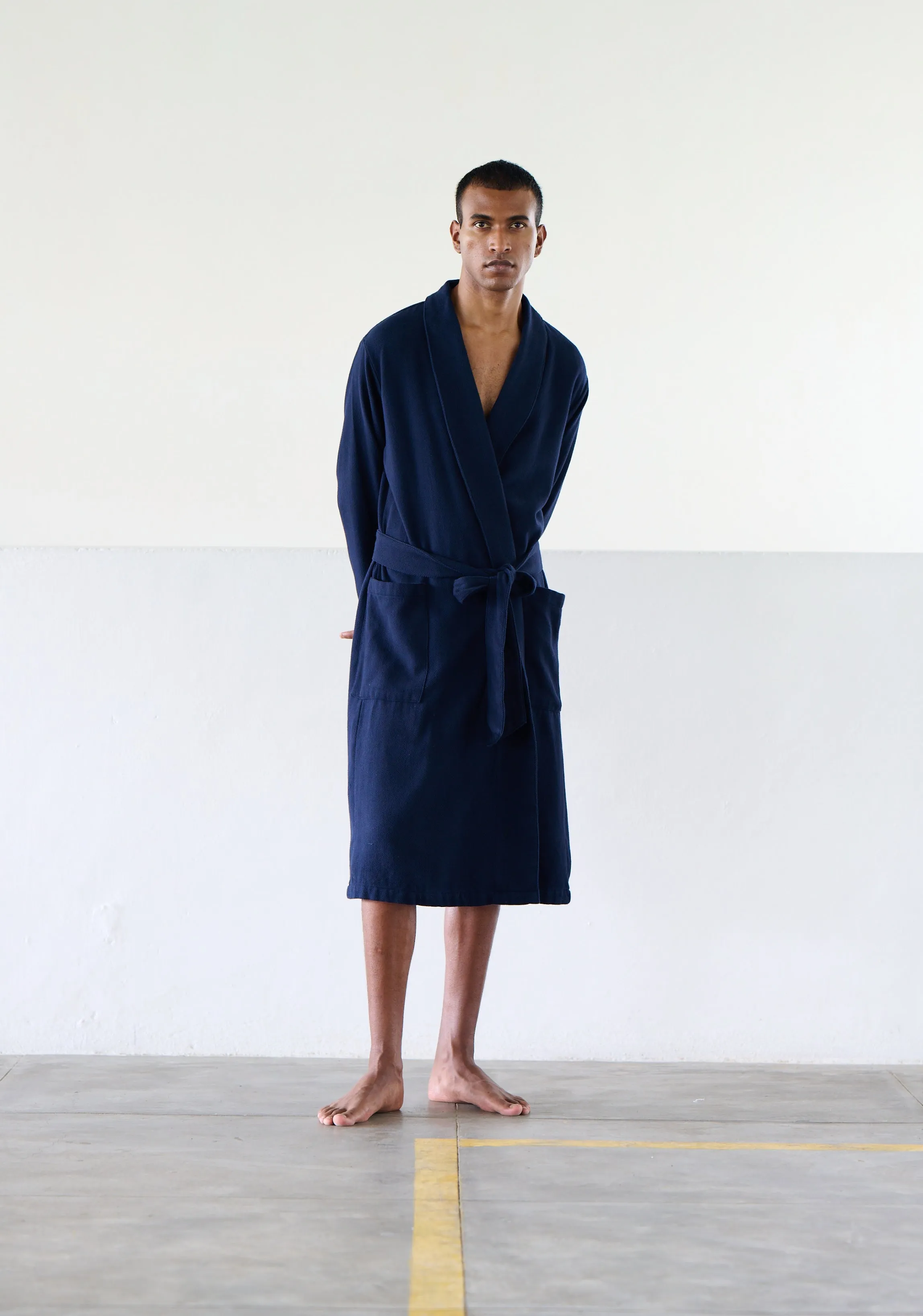 Orignal Madras Trading Co. Navy Striped Robe sold by Murray's Toggery Shop product image thumbnail 5
