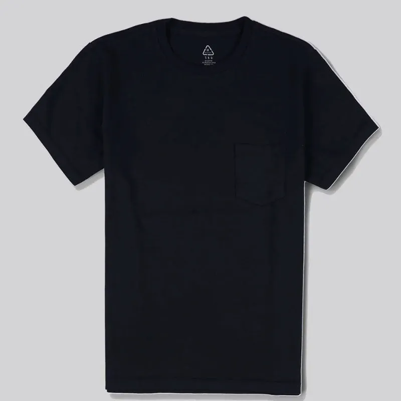 Save Khaki United Organic Recycle Pocket Tee - Black made by Save Khaki United
