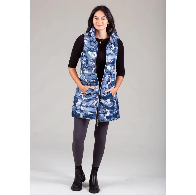 Anorak Long Vest - Navy Camo made by Murray's Toggery Shop