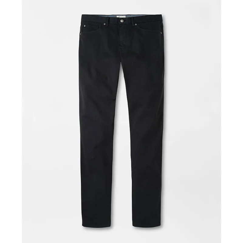 Peter Millar Ultimate Sateen Five-Pocket Pant - Black made by Peter Millar