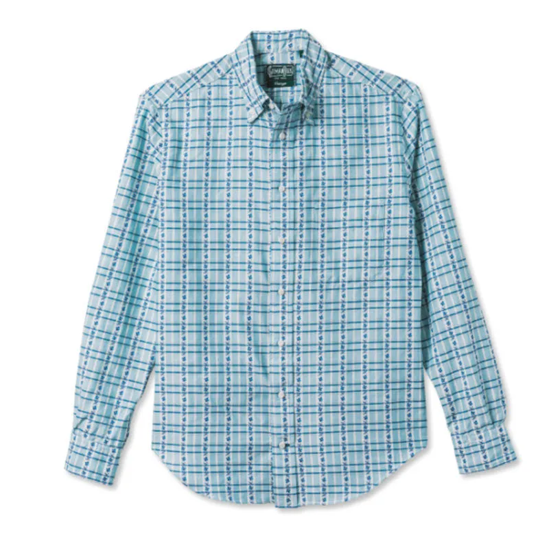 Gitman Bros Floral Archive Summer Jacquard Shirt made by Gitman Brothers
