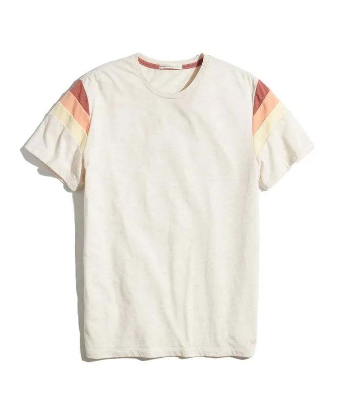 Marine Layer BANKS TEE-YARN DYE-OATMEAL sold by Murray's Toggery Shop