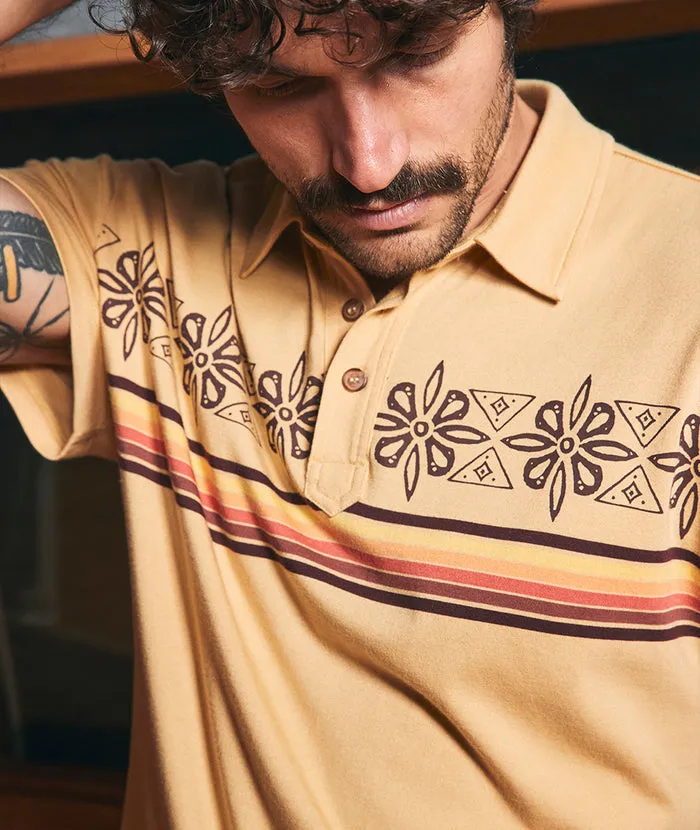 Marine Layer SS ARCHIVE POLO-YELLOW VINTAGE STRIPE sold by Murray's Toggery Shop product image thumbnail 2