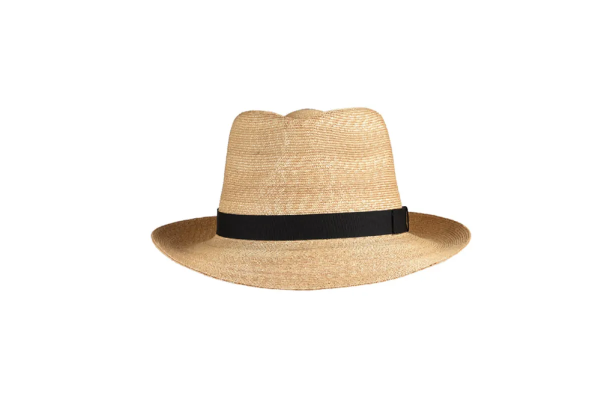 Peter Beaton Sankaty Hat - Leghorn Straw made by Murray's Toggery Shop