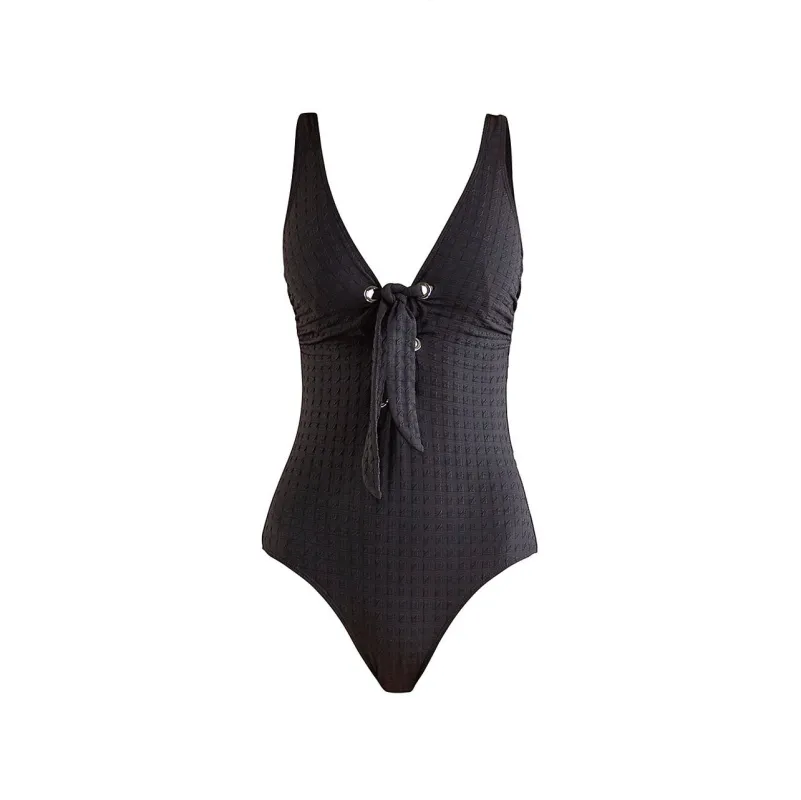 Shoshanna Lace Up One Piece - Jet made by Shoshanna