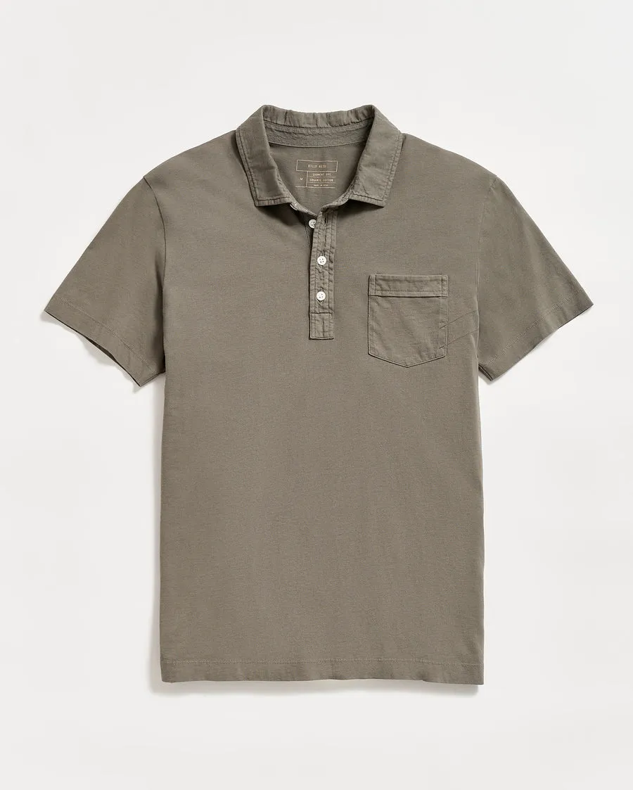 Billy Reid S/S PENSACOLA POLO-WASHED GREY sold by Murray's Toggery Shop