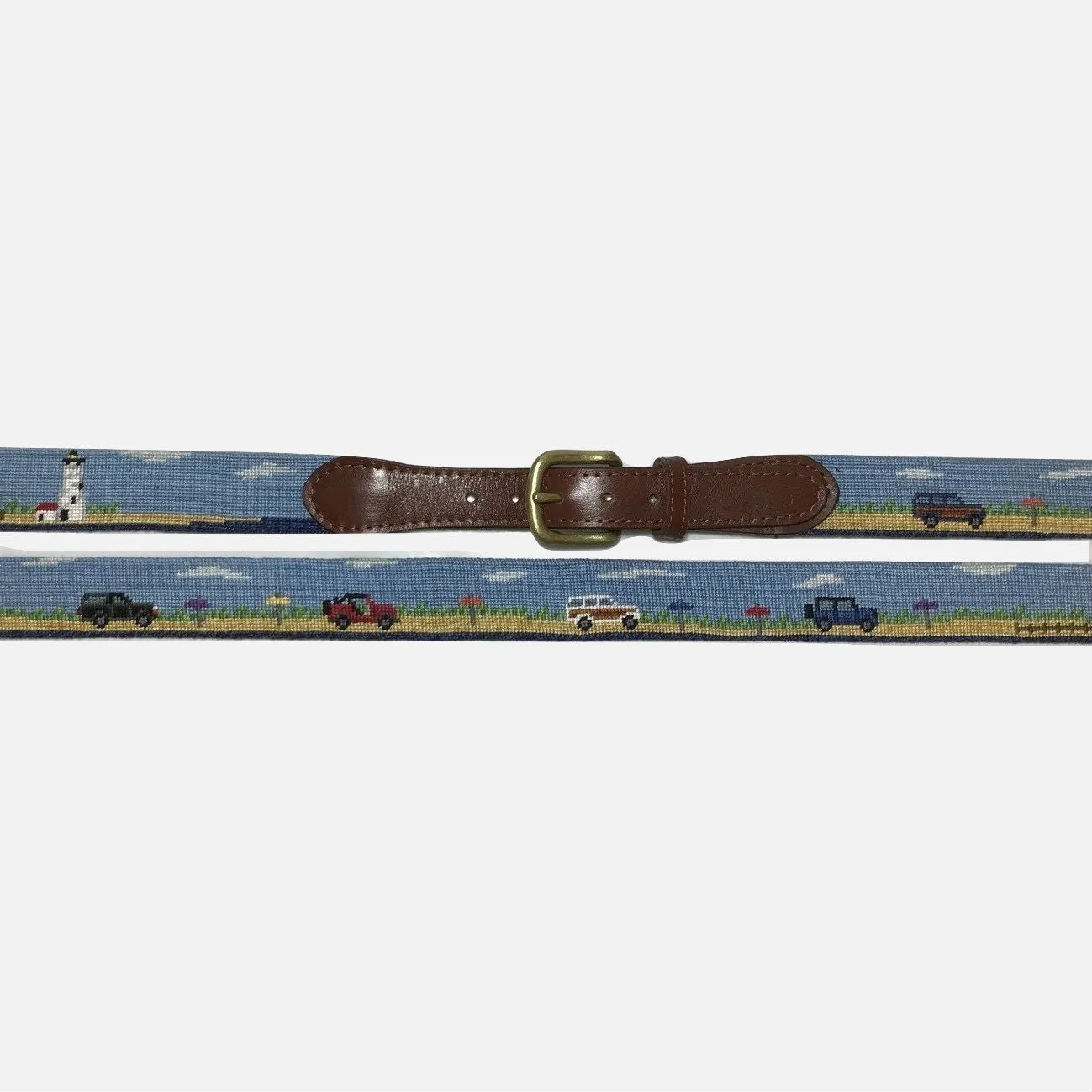 Smathers & Branson Great Point Jeeps Needlepoint Belt sold by Murray's Toggery Shop product image thumbnail 3