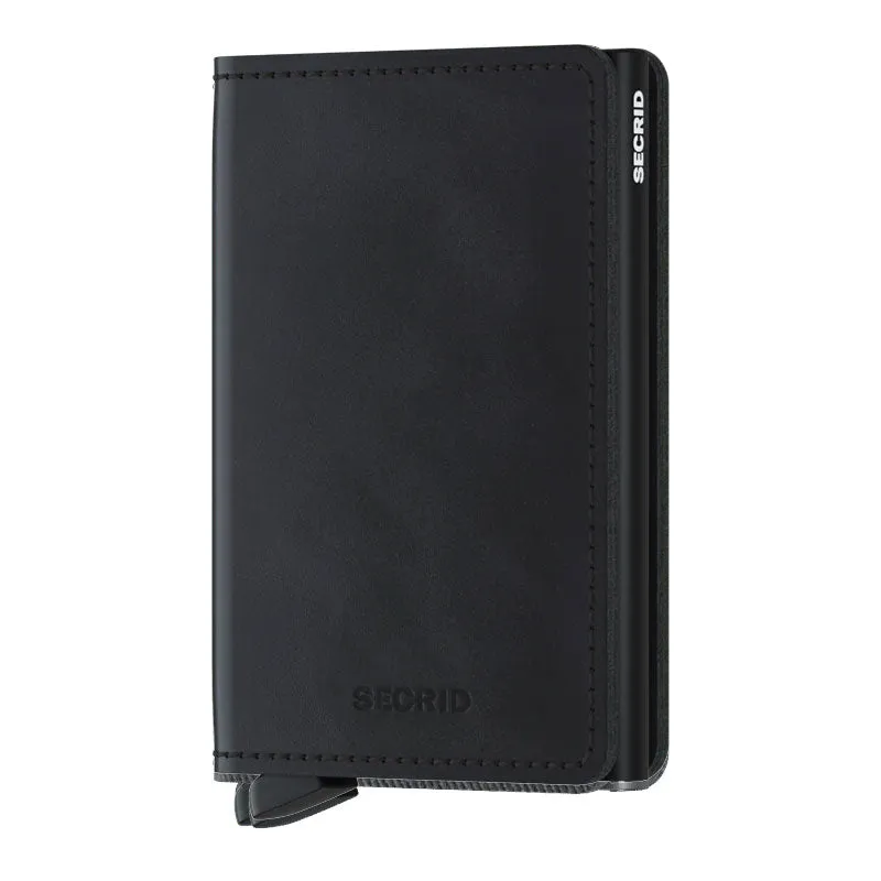 Secrid Vintage Slim Wallet - Black made by SECRID
