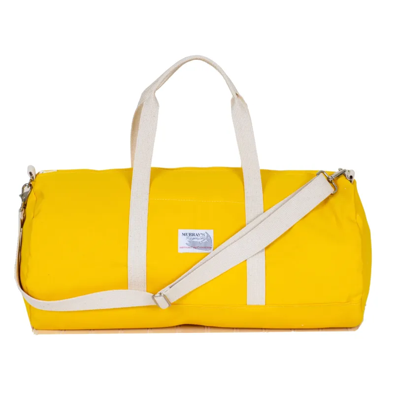 Murray's x YRI Large Yellow Canvas Duffel Bag made by Murray's Toggery Shop