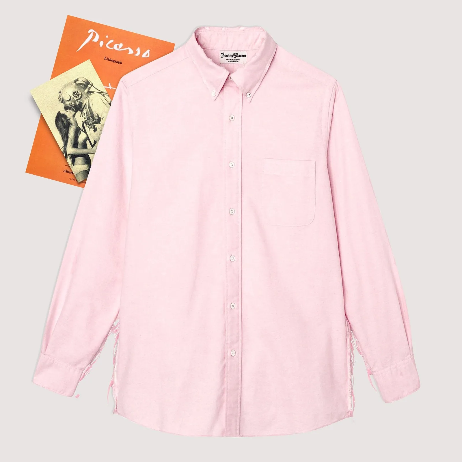 Rowing Blazers Distressed Oxford With Busted Seams - Pink sold by Murray's Toggery Shop