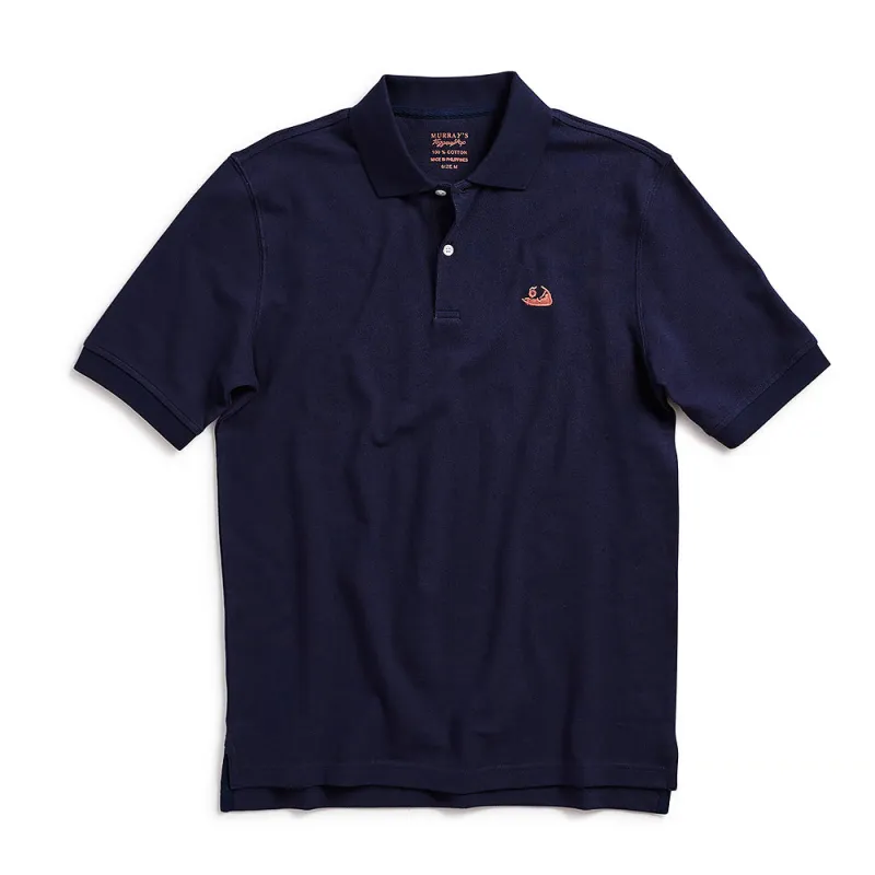 Nantucket Reds Collection® Men's Pique Polo - Navy with Logo made by Murray's Toggery Shop