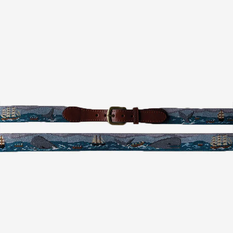 Smathers & Branson Nantucket Sleigh Ride Needlepoint Belt sold by Murray's Toggery Shop product image thumbnail 2