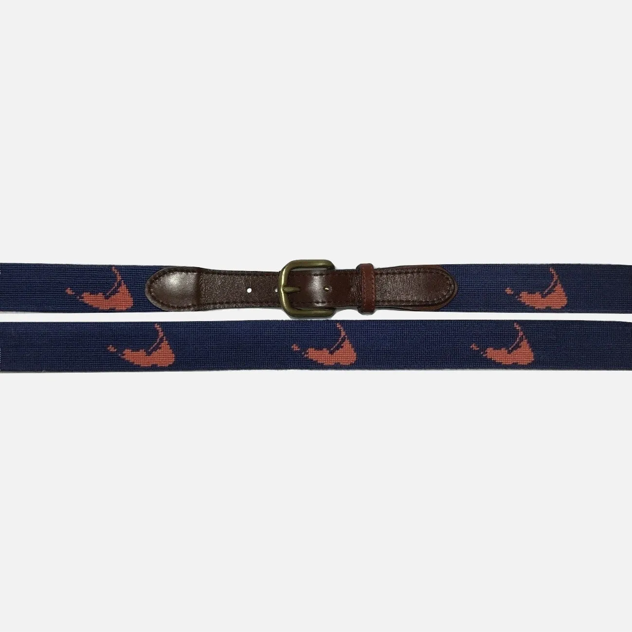 Smathers & Branson Nantucket Island Needlepoint Belt Navy sold by Murray's Toggery Shop product image thumbnail 3