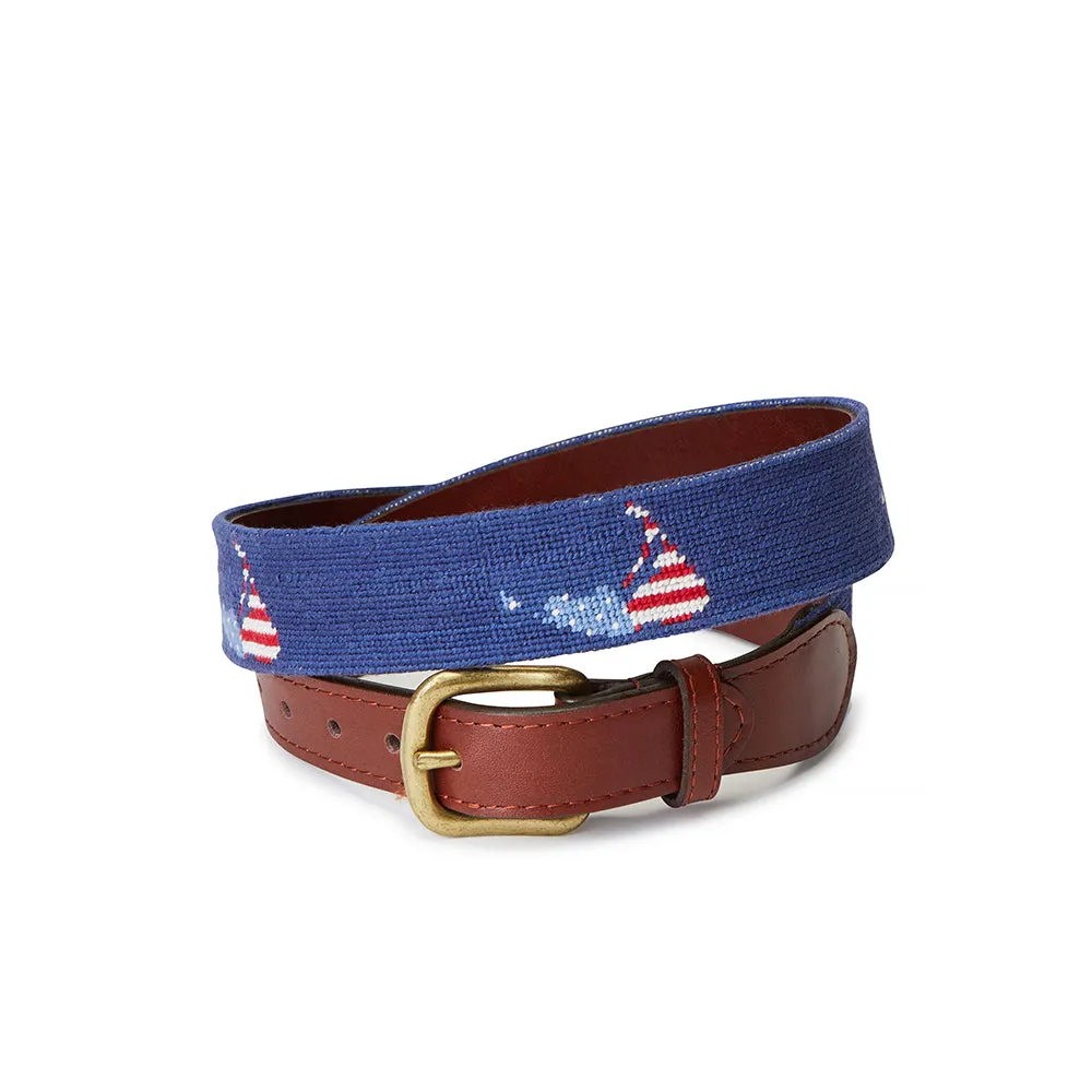 Smathers & Branson American Nantucket Island Needlepoint Belt sold by Murray's Toggery Shop