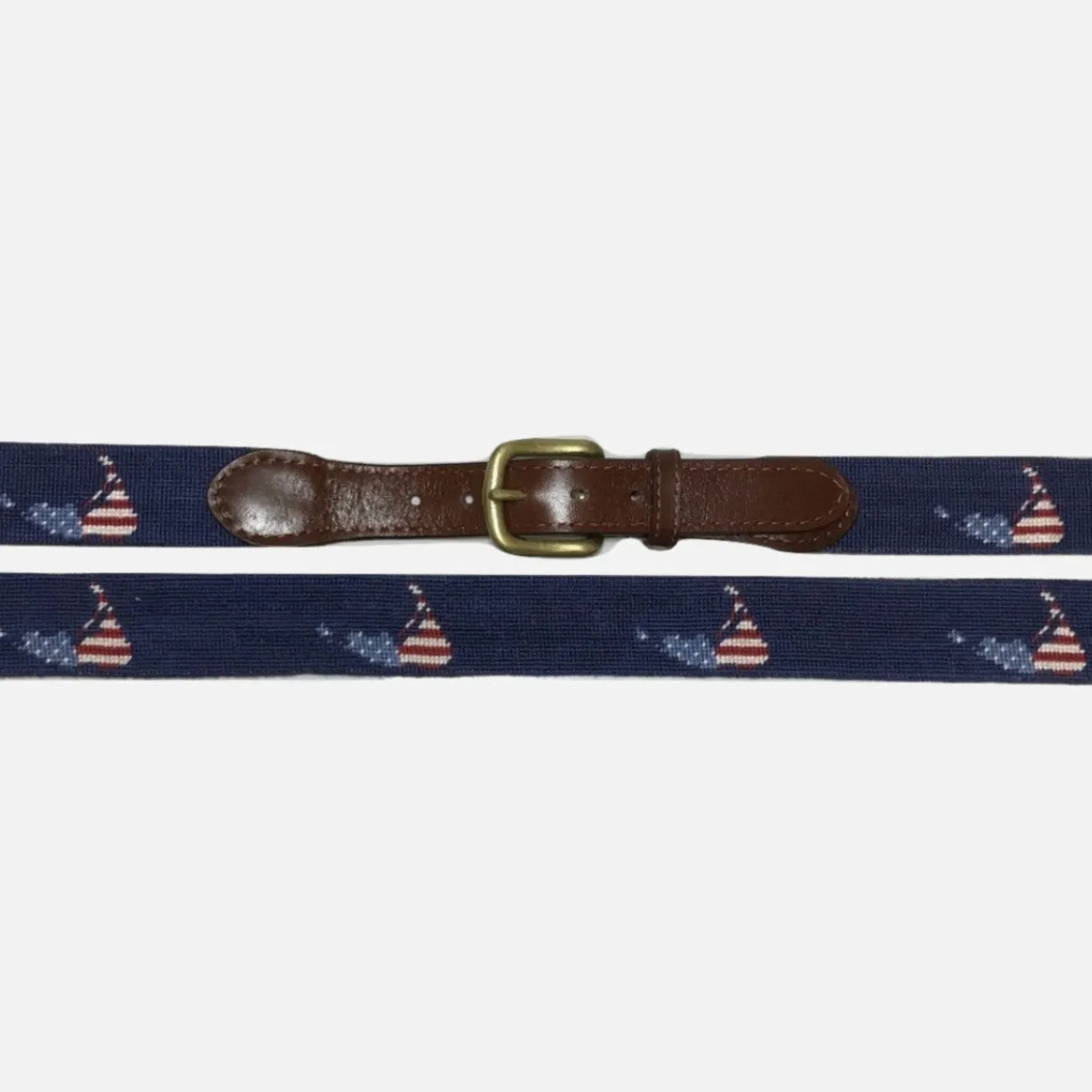 Smathers & Branson American Nantucket Island Needlepoint Belt sold by Murray's Toggery Shop product image thumbnail 2
