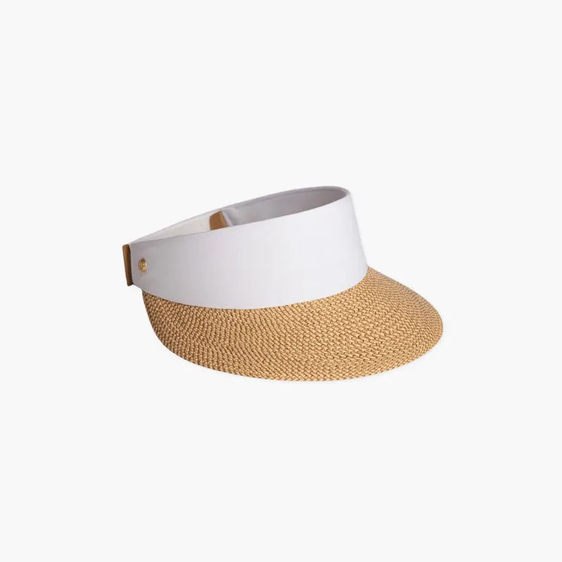 Eric Javits Champ Visor - Peanut White made by Eric Javits
