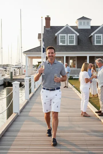 Castaway Cisco Short-White w/Anchors sold by Murray's Toggery Shop product image thumbnail 3