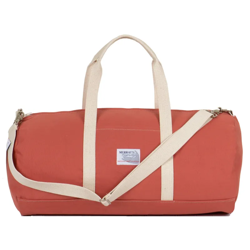 Murray's x YRI Large Nantucket Red Canvas Duffel Bag made by Murray's Toggery Shop