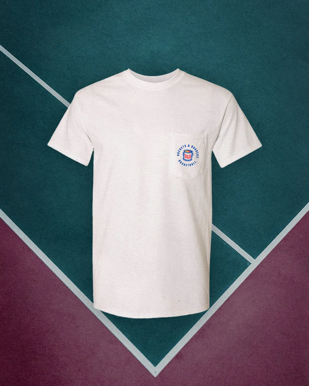 Cover the Court Pocket Tee sold by Buckets & Borders product image thumbnail 2