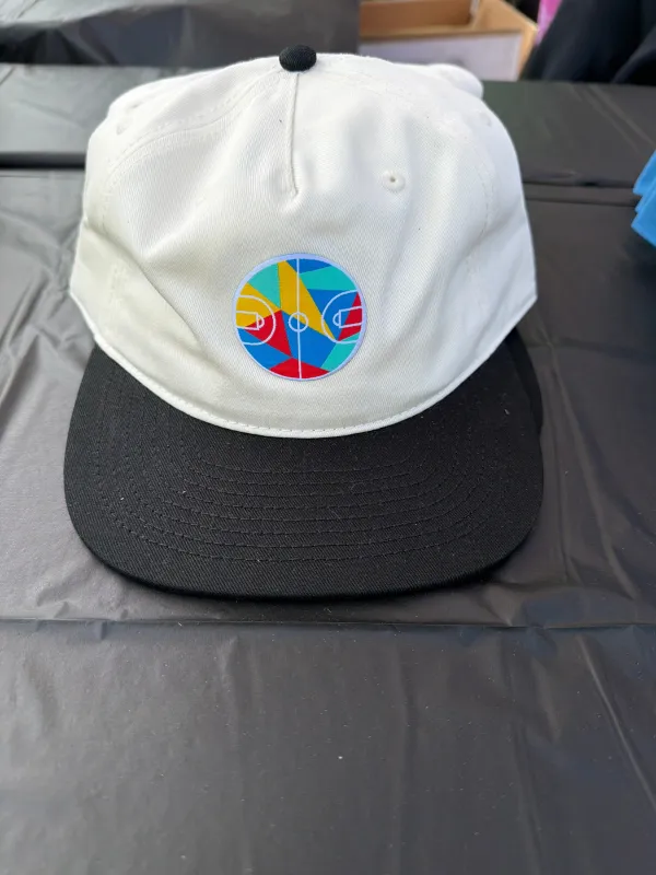 Black & White Hat made by Buckets & Borders