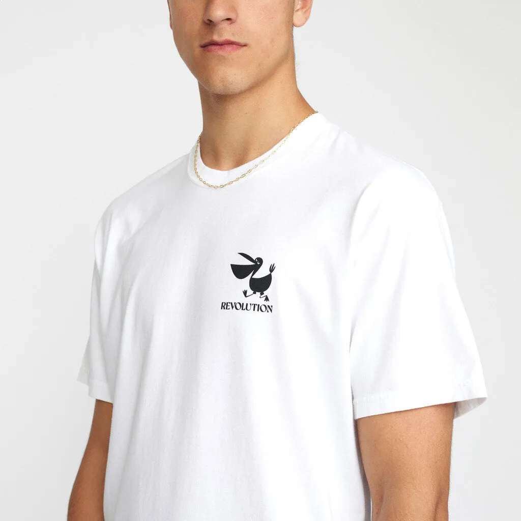 Loose T-shirt / 1372 PEL - White sold by Revolution