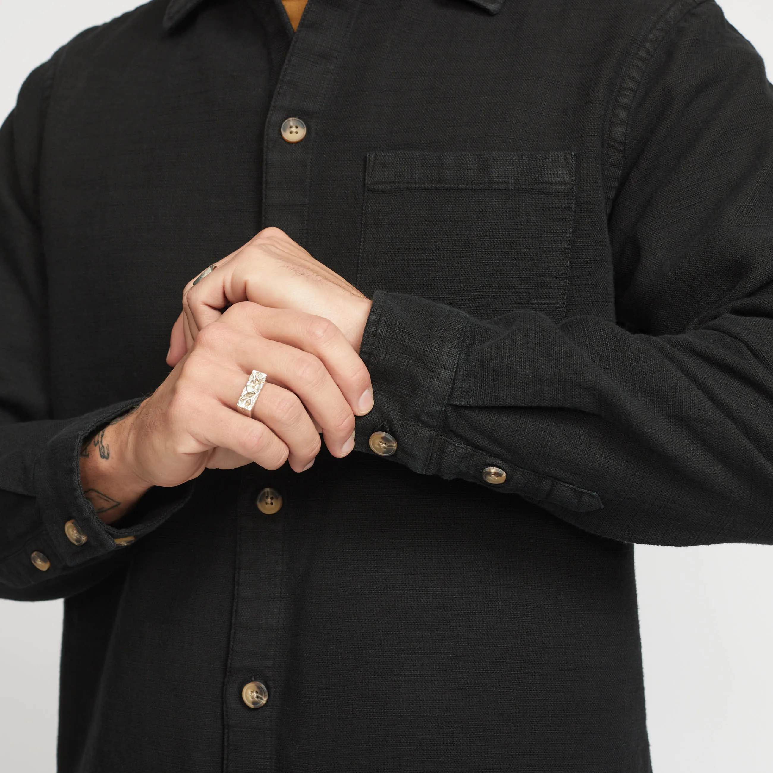 Casual Shirt / 3997 - Black sold by Revolution product image thumbnail 5
