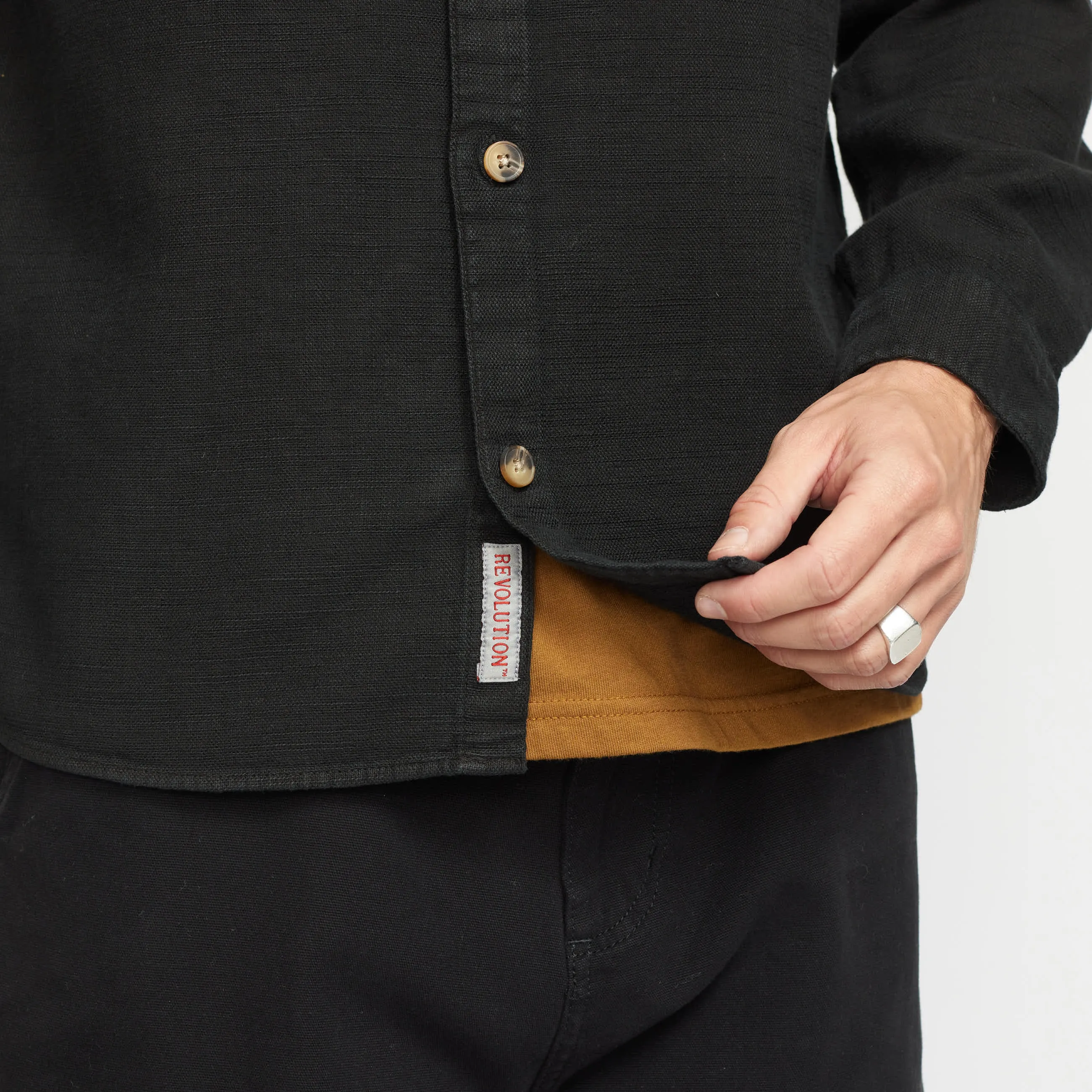 Casual Shirt / 3997 - Black sold by Revolution product image thumbnail 4