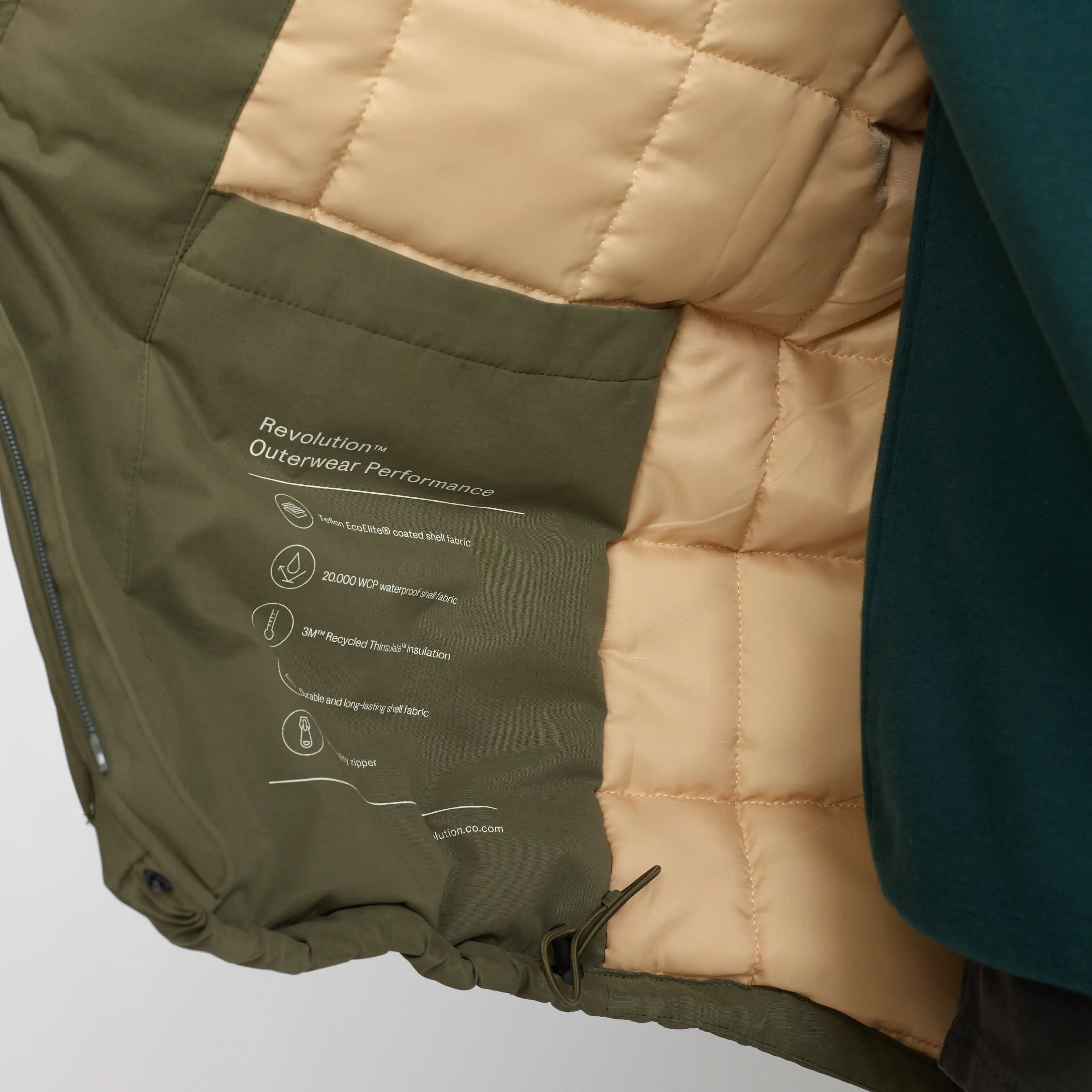 Padded Hiker Jacket / 7849 - Army sold by Revolution product image thumbnail 5