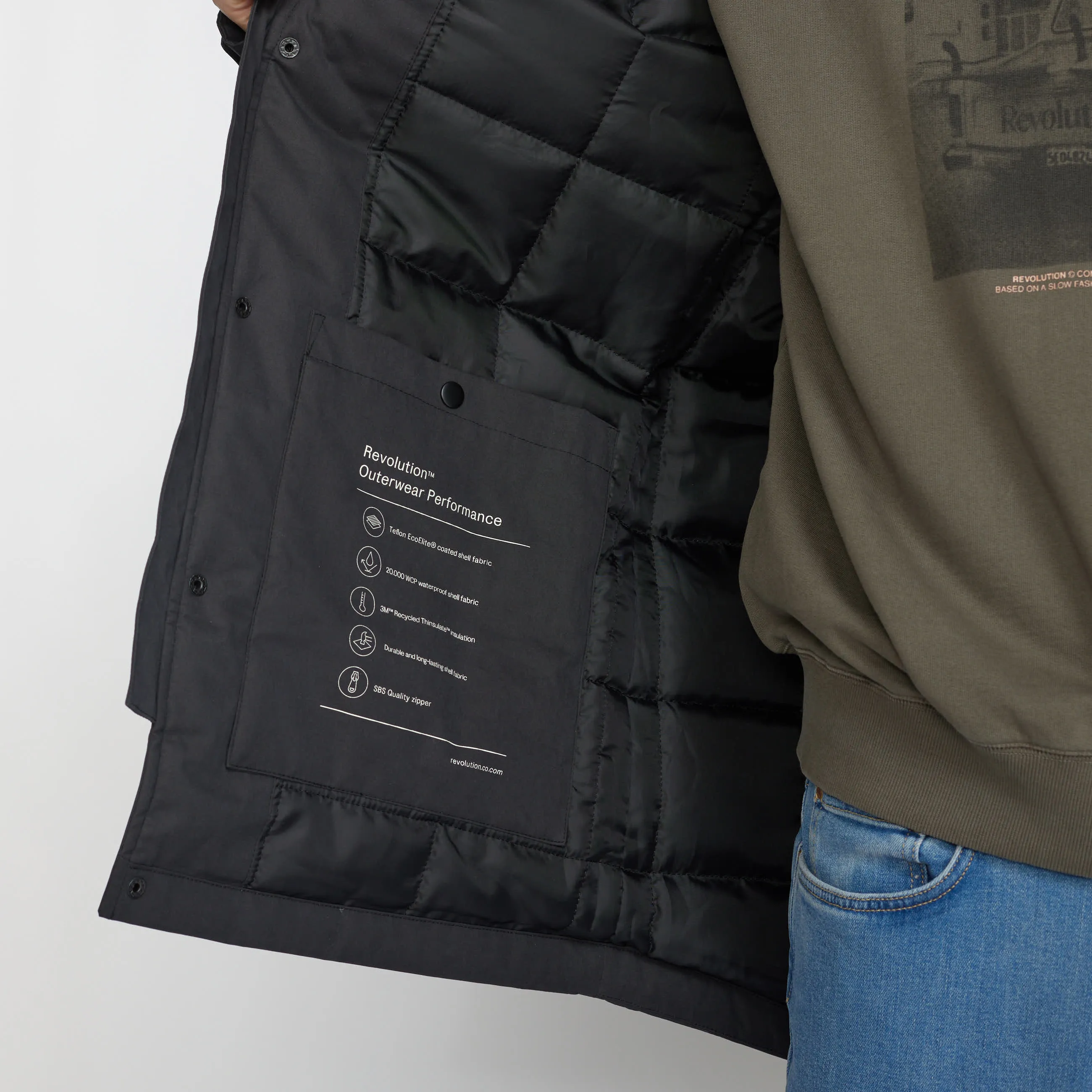 City Parka / 7848 - Black sold by Revolution product image thumbnail 4