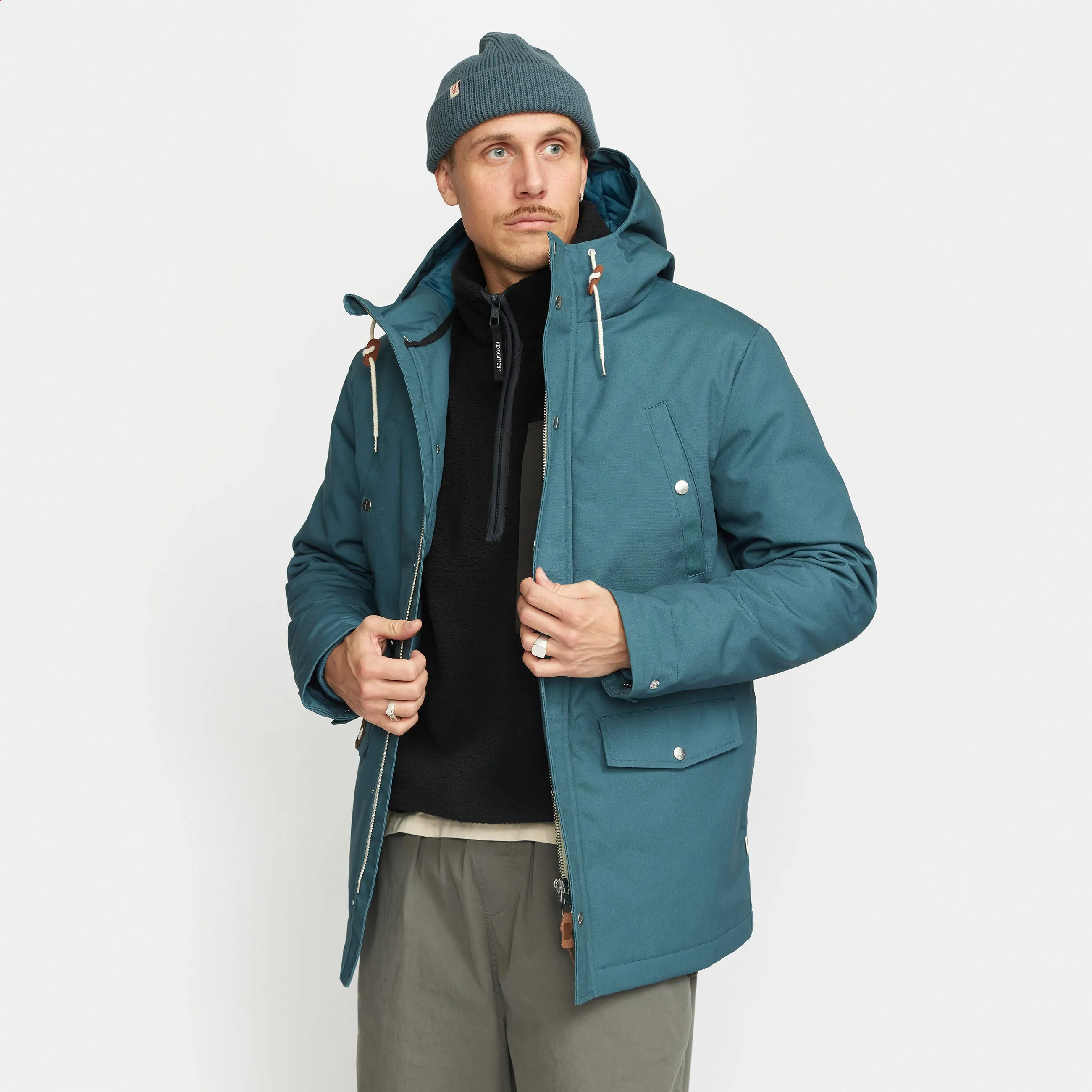 Parka Jacket / 7246 - Petrol sold by Revolution product image thumbnail 2