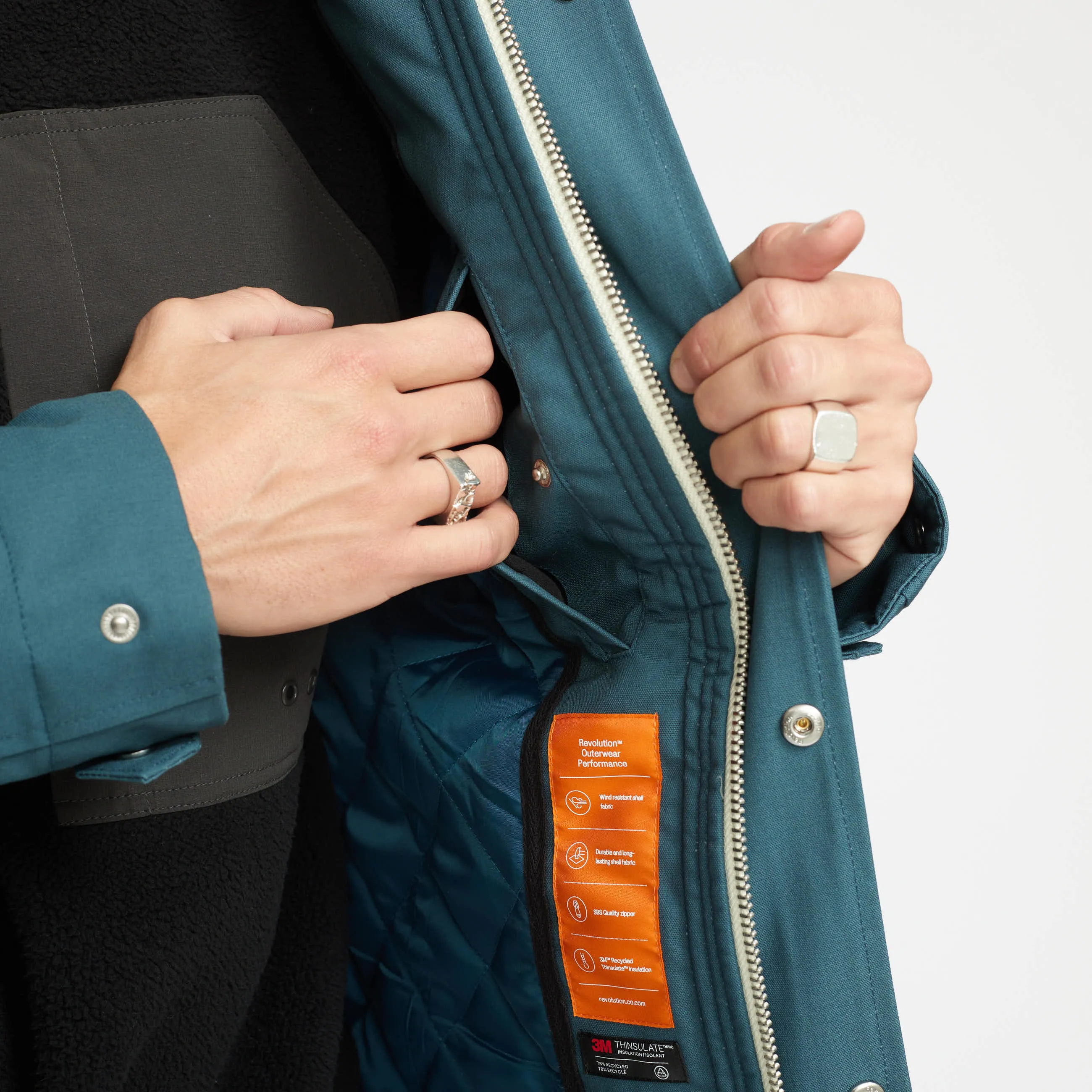 Parka Jacket / 7246 - Petrol sold by Revolution product image thumbnail 4