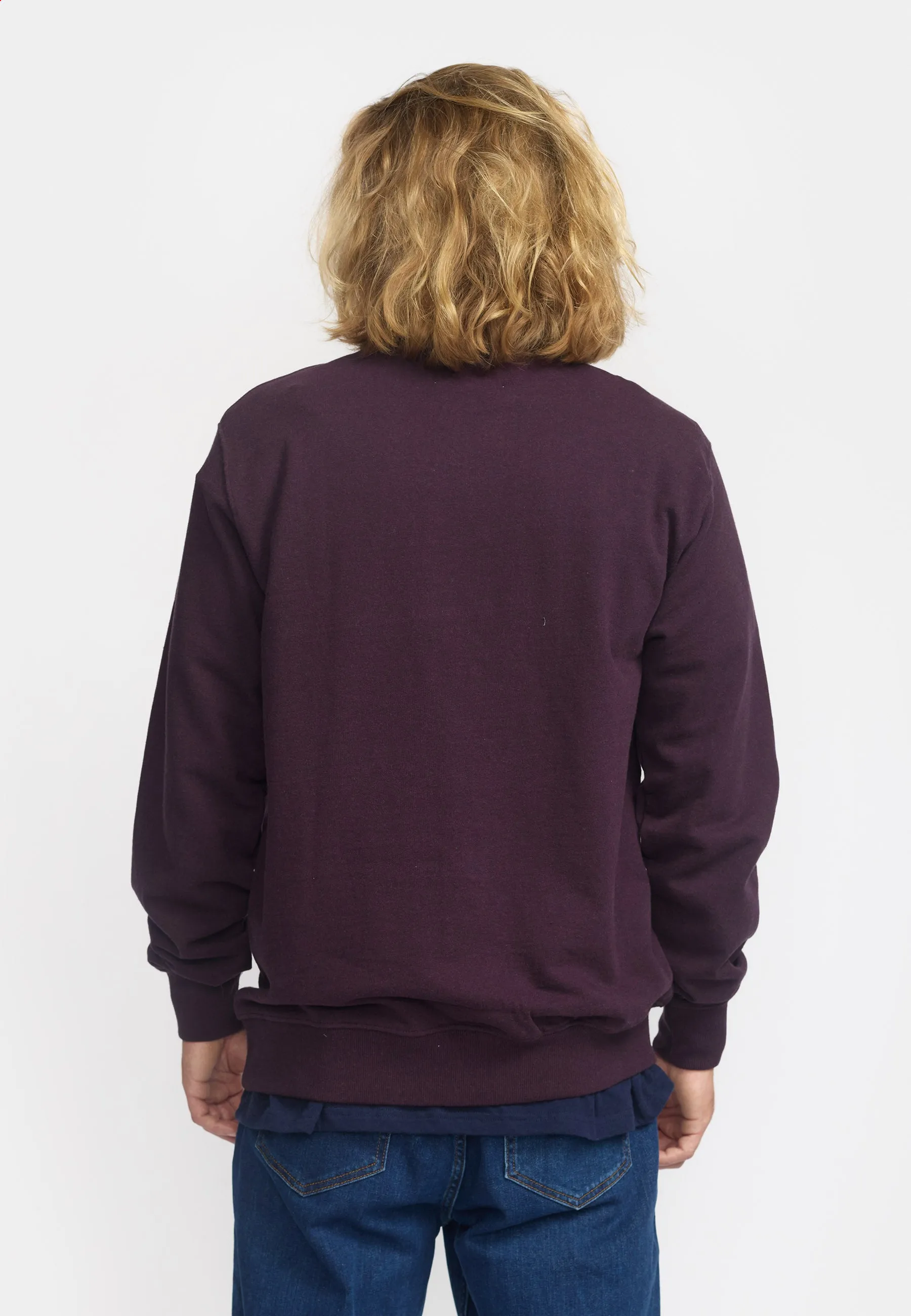 Regular Crewneck / 2062 REV - Darkpurple-melange sold by Revolution product image thumbnail 2