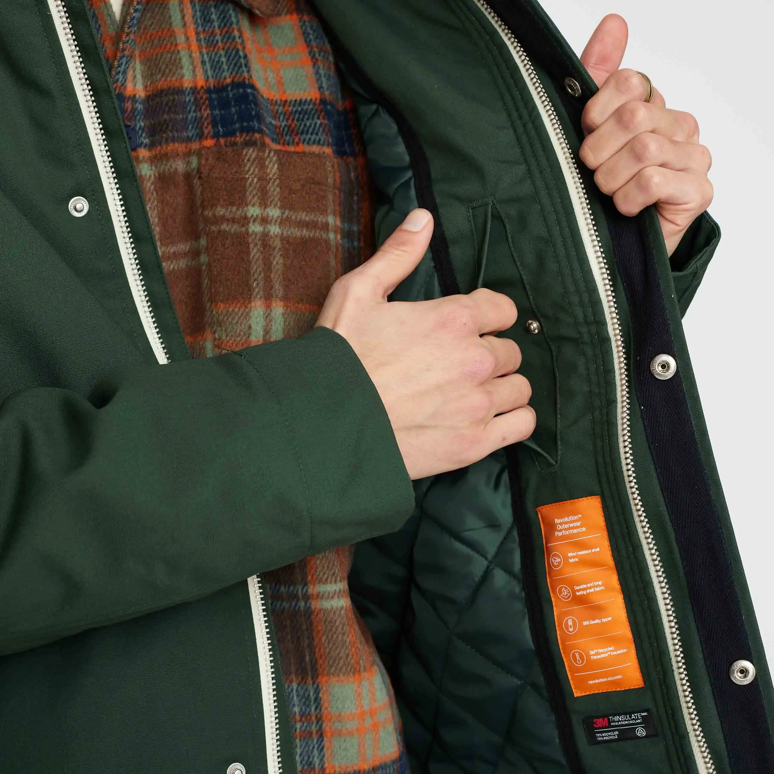 Hooded Jacket / 7311 - Darkgreen sold by Revolution product image thumbnail 5