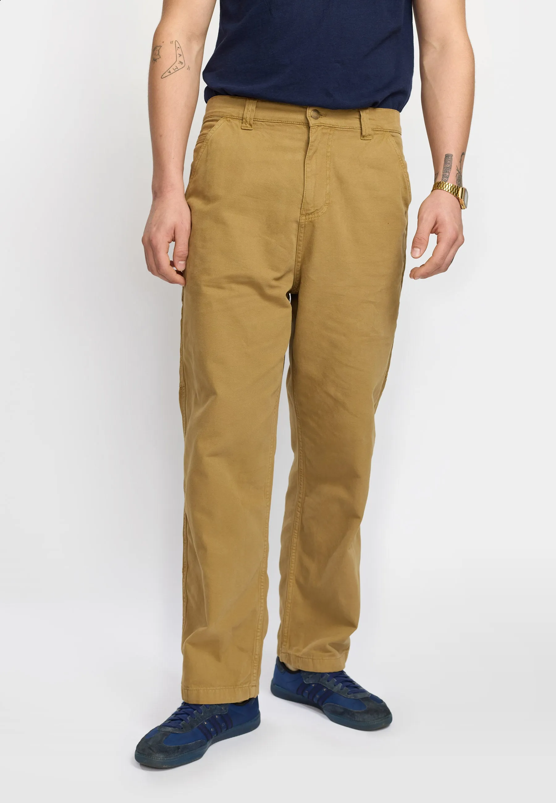 Wide Worker Trousers / 5889 - Darkkhaki sold by Revolution