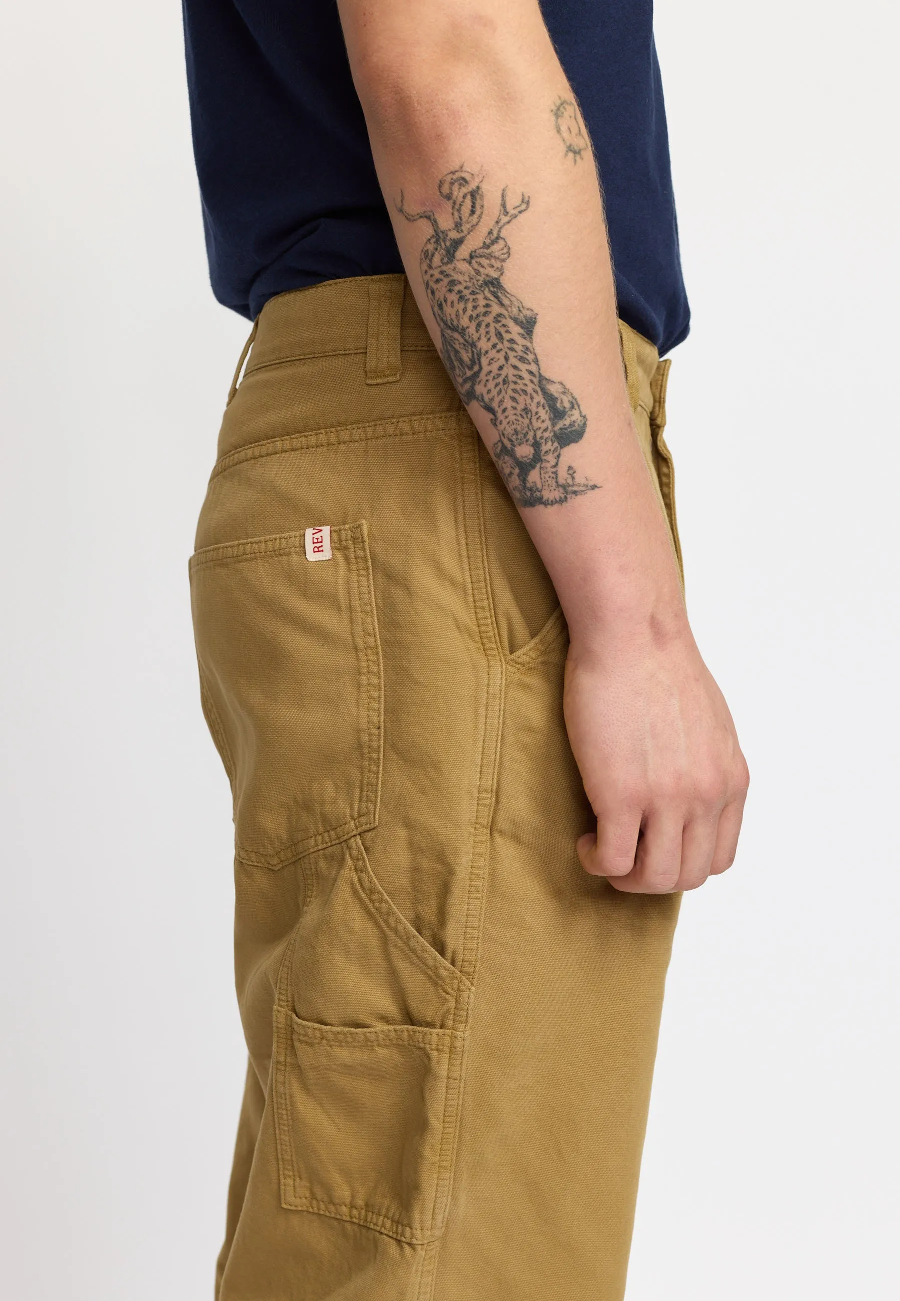 Wide Worker Trousers / 5889 - Darkkhaki sold by Revolution product image thumbnail 3