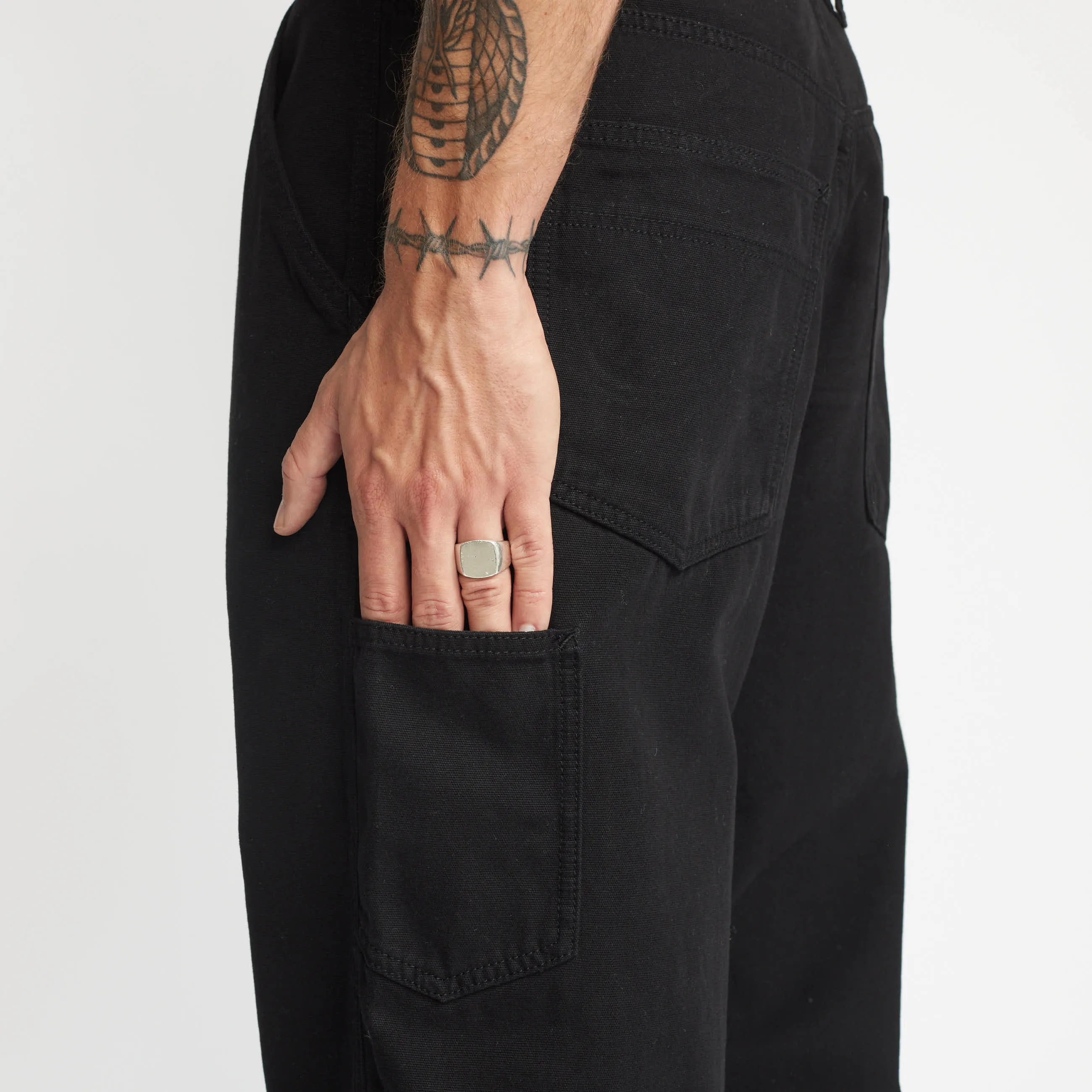 Wide Worker Trousers / 5889 - Black sold by Revolution product image thumbnail 4