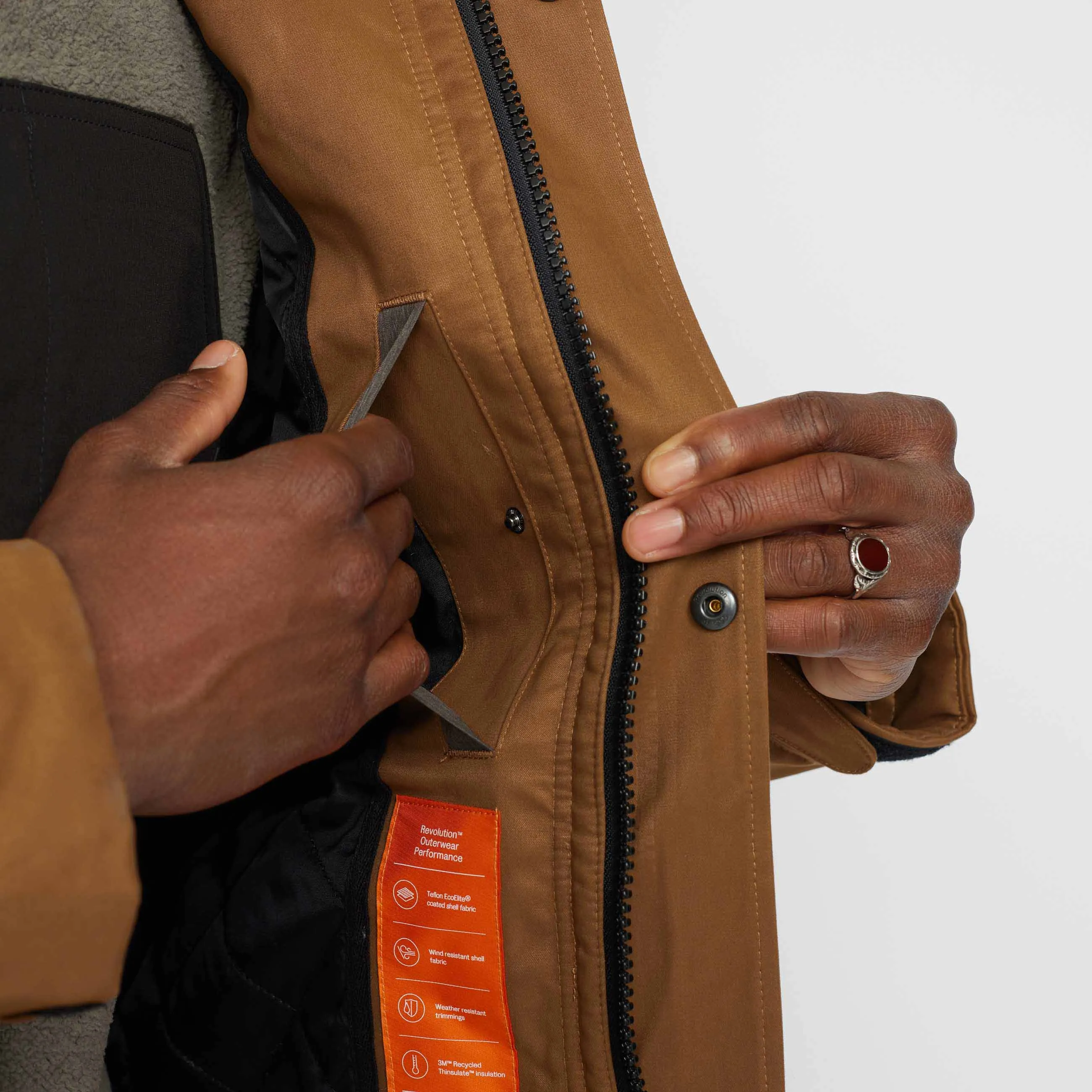 Outdoor Parka / 7443 - Brown sold by Revolution product image thumbnail 3