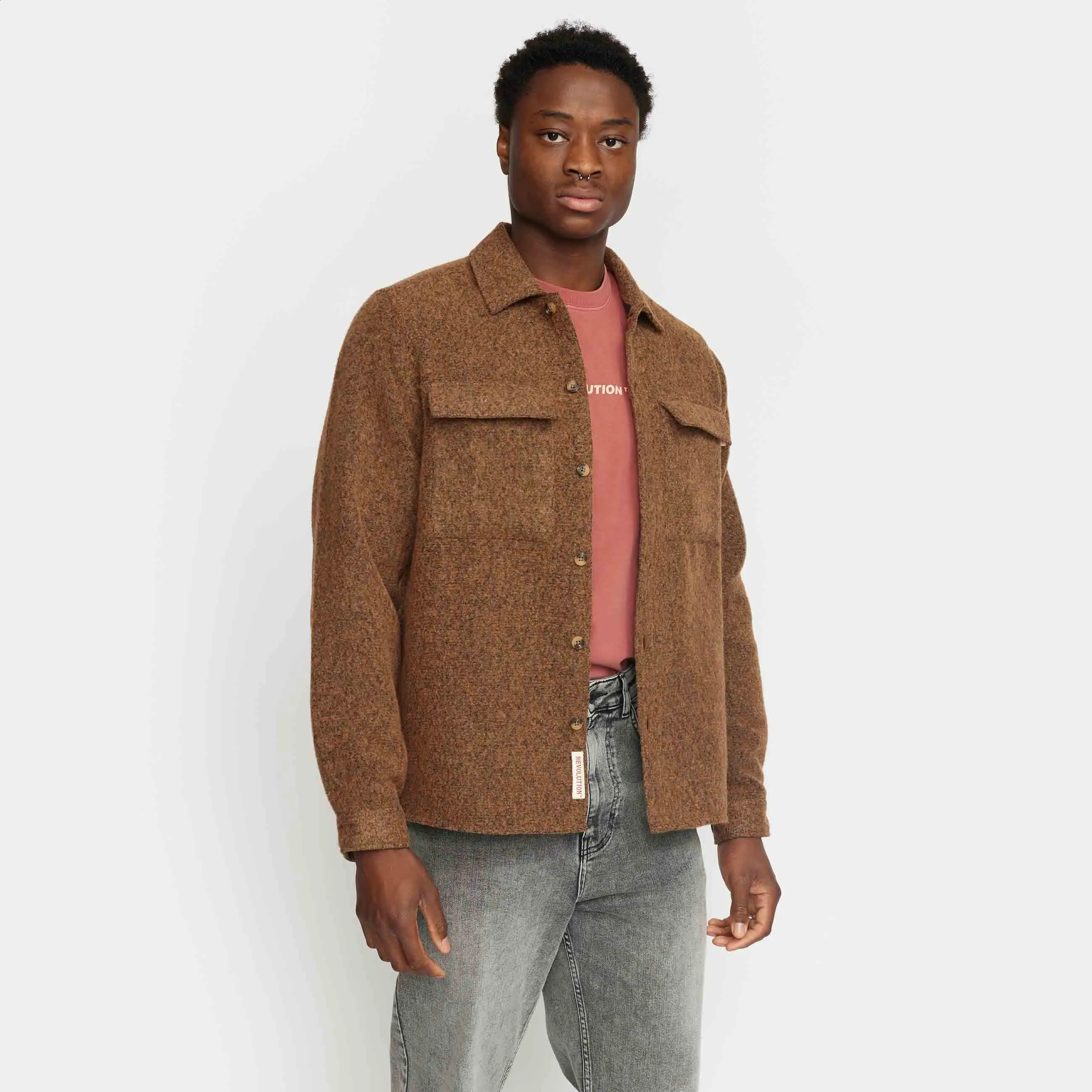 Utility Overshirt / 3144 - Brown sold by Revolution