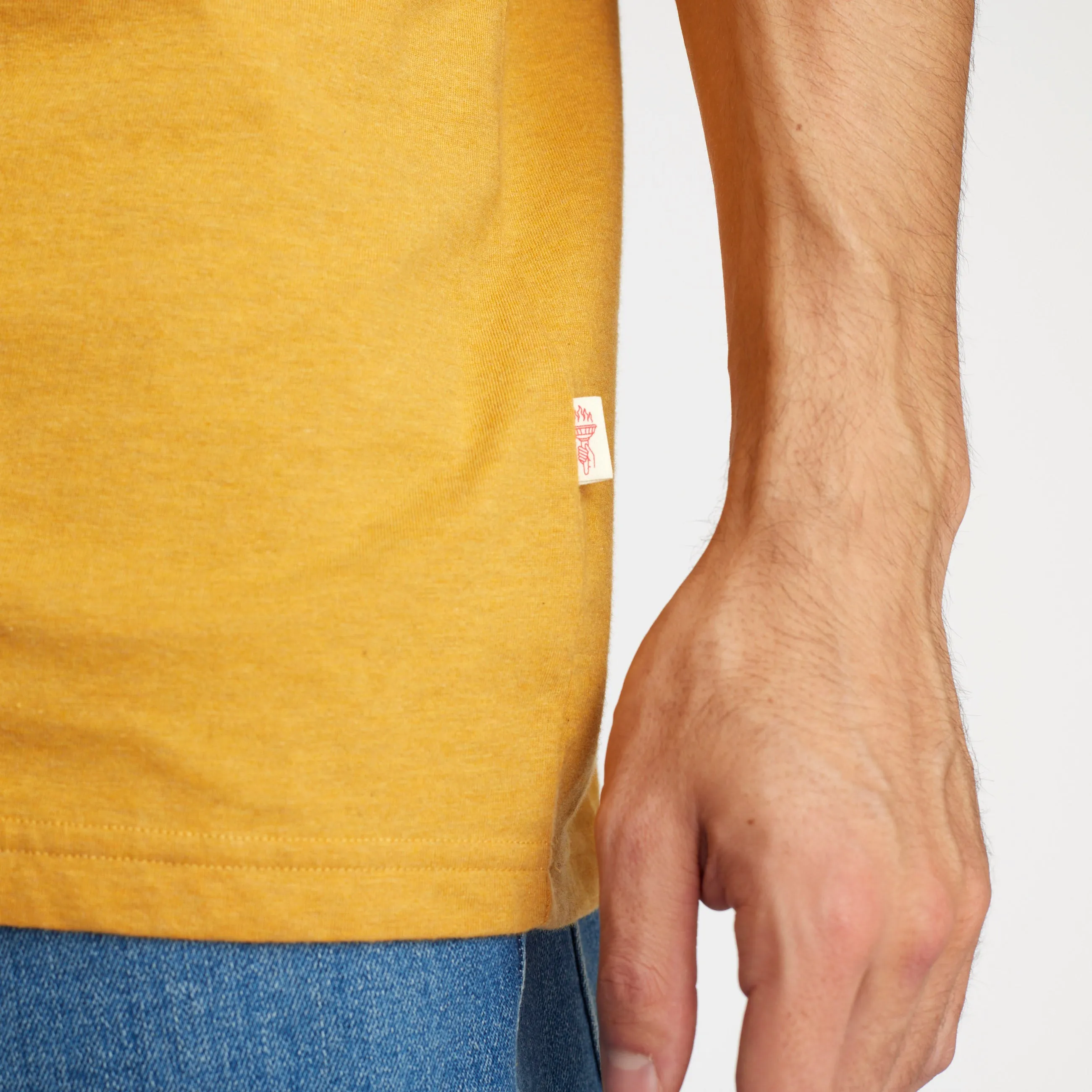 Regular T-shirt / 1051 - Yellow-melange sold by Revolution product image thumbnail 2