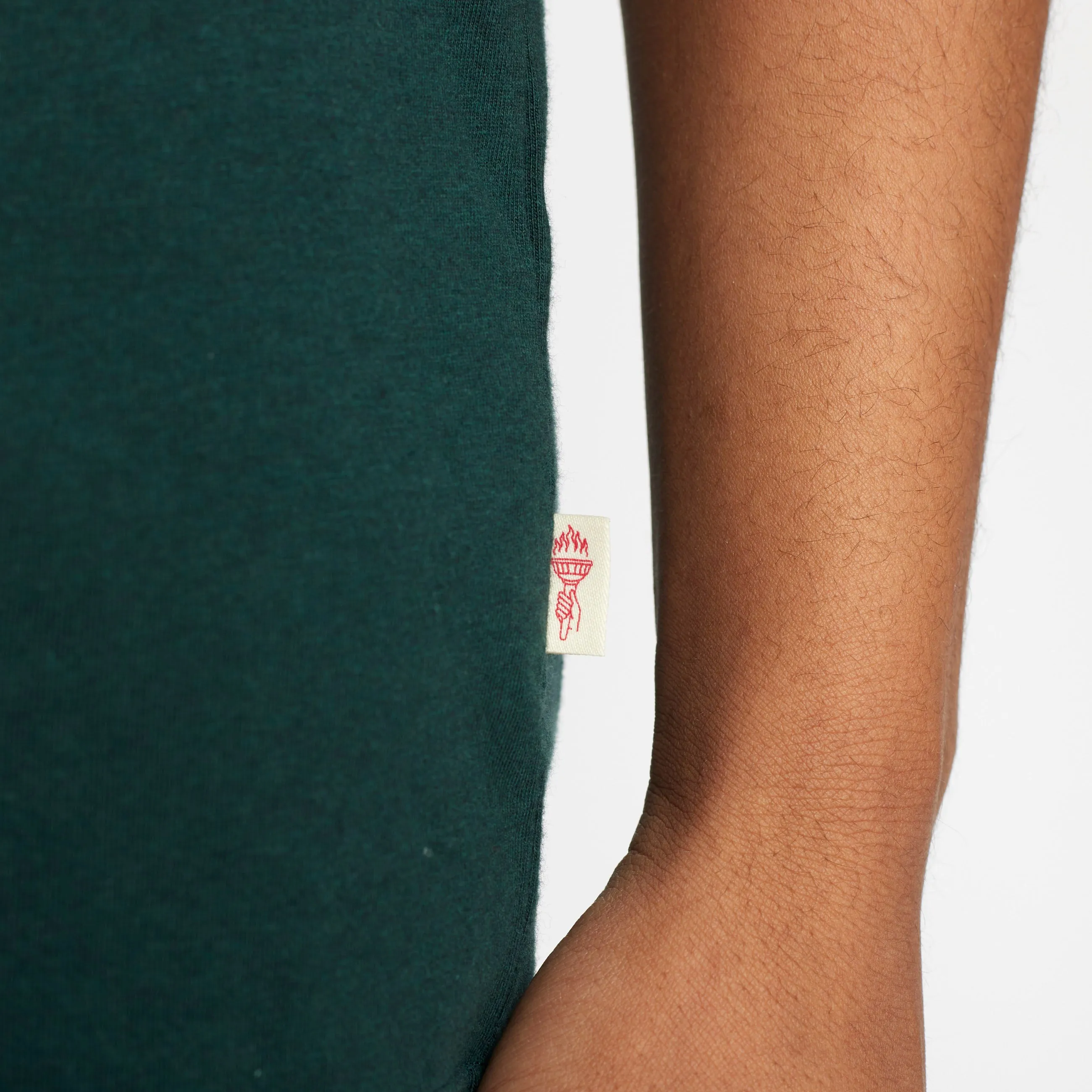 Regular T-shirt / 1051 - Darkgreen-melange sold by Revolution product image thumbnail 2